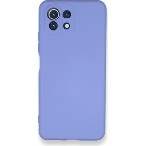 Caseart Xiaomi Mi 11 Lite Kapak Kamera Korumalı Içi Kadife Lansman Silikon Kılıf - Lila
