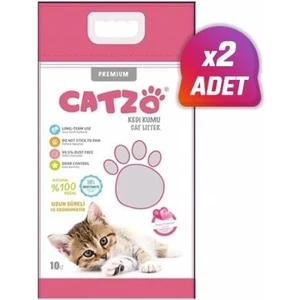 Bentonit Bebek Pudra Kokulu Topaklanan Kedi Kumu 10 Lt 2 Adet