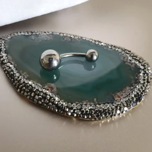 G23 Titanyum Göbek Piercing - 10 Mm- 1 Adet