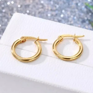 Gold Cerrahi Çelik Küçük Halka Küpe