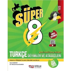 Nitelik Yayınları 8. Sınıf LGS Türkçe Deyimler ve Atasözleri Soru Bankası