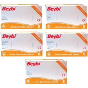 Lateks Pudralı  Eldiveni Small 100lü 5 Adet