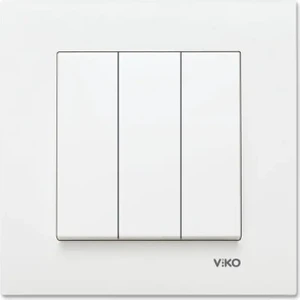 Viko Meridian Viko Karre Beyaz Üçlü Anahtar