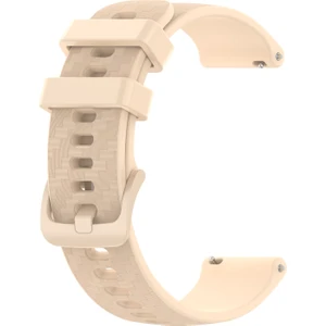 Samsung Galaxy Watch 3 Için 20Mm Silikon Kayış 41Mm Bej (Yurt Dışından)