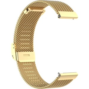 Samsung Galaxy Watch 3 41Mm Için Metal Çelik Hasır Kayış Altın (Yurt Dışından)