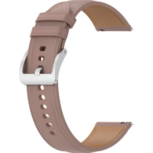 Samsung Galaxy Watch 4 Için Baldır Dokusu Kordonlu Saat Pembe (Yurt Dışından)