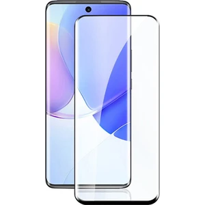 Huawei Nova 9 3D Curved Tam Kaplayan Tempered Glass Cam Koruma - Siyah