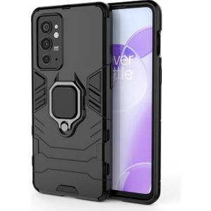 Oneplus 9rt 5g Batman Serisi Yüzük Standlı Armor Kılıf - Siyah