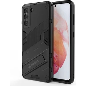 Samsung Galaxy S21 Fe Matrix Serisi Armor Standlı Perfect Koruma Kılıf - Siyah