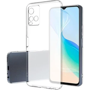 Vivo Y21S Pudding Tpu Serisi Silikon Kılıf - Buzlu Şeffaf