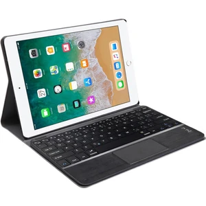 iPad 6.nesil 9.7 Inch 2018 Bluetooth Touchpad Klavye + Standlı Kılıf - Bkk5