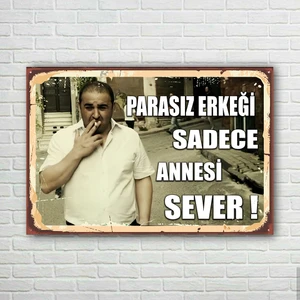 Trend Poster Kolpaçino Şafak Sezer Retro Ahşap Poster