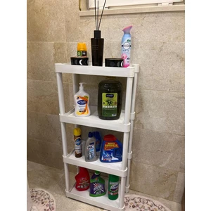 4 Raflı Plastik Banyo & Mutfak Organizer (Small Model)