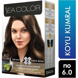 Sea Color 2li Krem Saç Boyası 6/0 Koyu Kumral 8698753382027