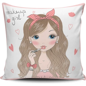 Alkan Homes Kırlent Dünyası Fashion Girl Dijital Baskılı Kırlent Kılıfı