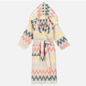 Zigzag Desenli Çocuk Peştemal Plaj Bornozu