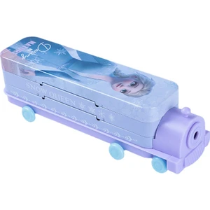 Çocuk Öğrenme Kırtasiye Kutusu Karikatür Çift Katlı Tren Çok Fonksiyonlu Yaratıcı Ilköğretim Okulu Öğrencileri Demir Kalem Kutusu