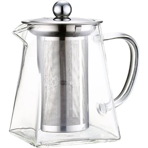 Cam Çay Potu Paslanmaz Çelik Yaprak Demlik Su Isıtıcısı Su Çaydanlığı /21.98OZ 650ML(Yurt Dışından)