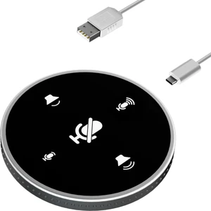 Charmant Y02 USB Konferans Mikrofon W / Hoparlör Mute ile Masaüstü Bilgisayar Beyaz Için (Yurt Dışından)