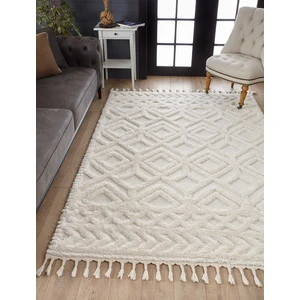 Venucci Home & Living Ariana Bukleli Yumuşak Peluş Post Shaggy Krem Çocuk Odası Oturma Odası Salon Mutfak Halısı