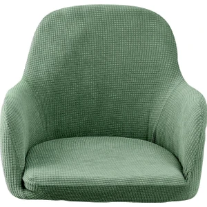 B Baosity Jakarlı Yemek Sandalye Slipcovers Yemek Odası Sandalye Koruyucu Kahve (Yurt Dışından)
