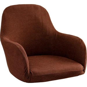 B Baosity Jakarlı Yemek Sandalye Slipcovers Yemek Odası Sandalye Koruyucu Kahve (Yurt Dışından)