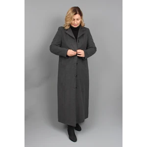 Glr & Gym Yaren Kadın Kışlık Lacivert Kaşe Manto