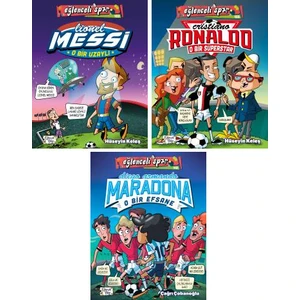 Eğlenceli Bilgi Spor 3 Kitap Set / Messi - Ronaldo - Maradona