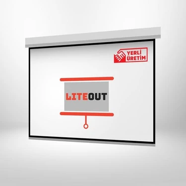 LiteOut 240x200 cm Motorlu Kumandalı Projeksiyon