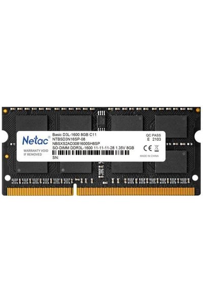 Netac Basic Ntb 8gb 1600MHZ DDR3L NTBSD3N16SP-08