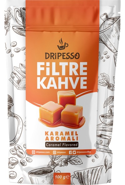 Dripesso Karamel Aromalı Filtre Kahve 400G (4X100G)