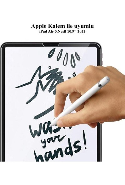 Engo Apple iPad Air 5.nesil Ekran Koruyucu iPad Air 2022 10.9 Temperli