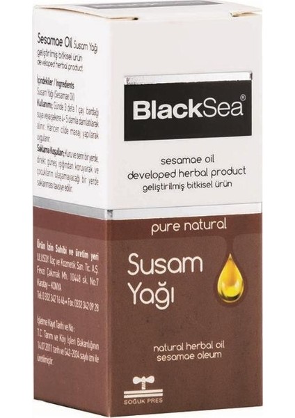 Black Sea Susam Yağı 20 ml