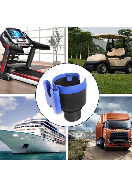 Evrensel Araba Su Kupası Tutucu Çift Delik Iki-In-One Fit Gemi Kamyonlar Için Mavi modelleri