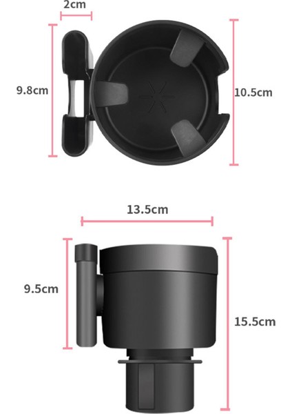 Evrensel Araba Su Kupası Tutucu Çift Delik Iki-In-One Fit Gemi Kamyonlar Için Mavi indirimleri