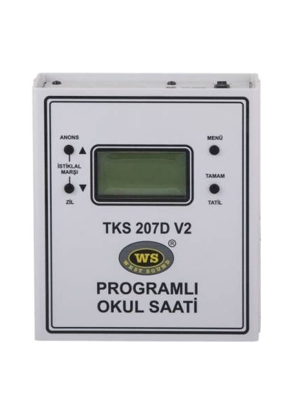 Tks 207 D V2 Duvar Tipi Programlı Okul Saati