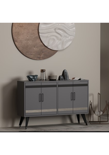 Ilda Antrasit Gümüş Pleksi Detaylı Konsol modelleri