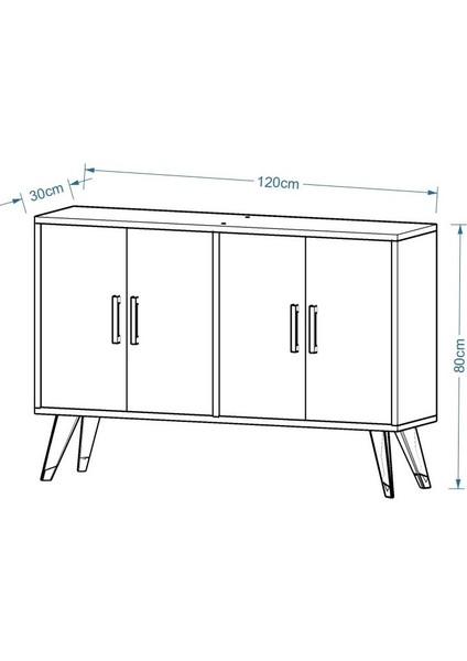 Ilda Antrasit Gümüş Pleksi Detaylı Konsol fırsatları