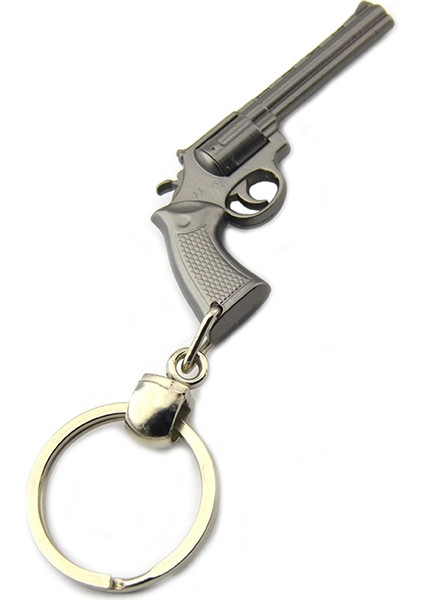 45 Lik Toplu Kovboy Tabancası Anahtarlık - Siyah Mat