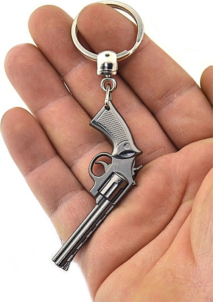 45 Lik Toplu Kovboy Tabancası Anahtarlık - Siyah Mat modelleri