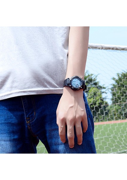 Spor Öğrencisi Kırmızı Için Elektronik Saat Su Geçirmez Çok Fonksiyonlu Alarm Aydınlık fiyatları