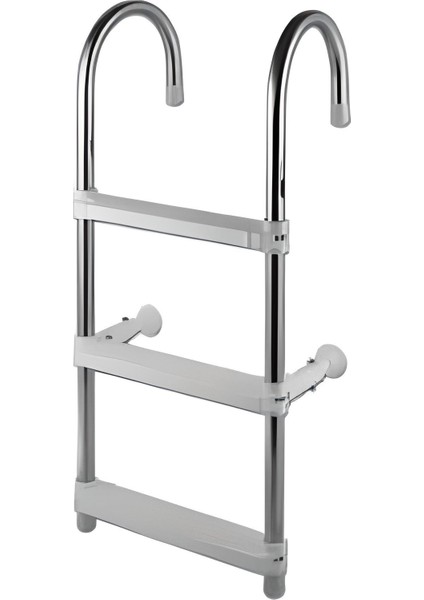 Tekne Merdiveni Alüminyum 3 Basamak Katlanır Paslanmaz 84CM