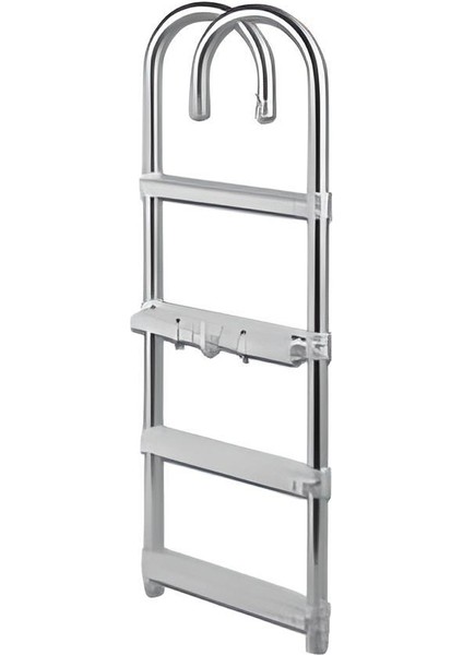 Tekne Merdiveni Alüminyum 4 Basamak Katlanır Paslanmaz 105CM
