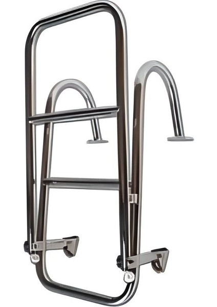 Tekne Merdiveni Katlanabilir Krom Tutamaklı 80CM