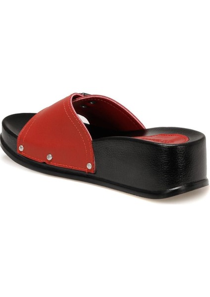 158680.Z2FX Kırmızı Kadın Günlük Terlik modelleri
