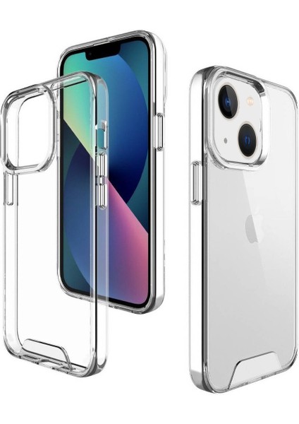 Apple iPhone 13 Kapak Sararmaz Darbe Emici Lüx Şeffaf Kılıf