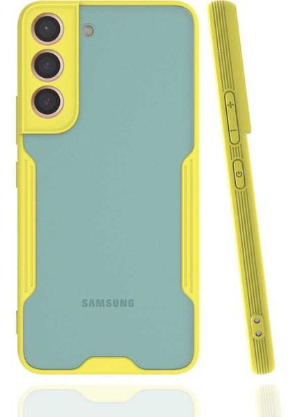 Samsung Galaxy S22 Plus Kılıf Kamera Korumalı Colorful Kapak - Sarı
