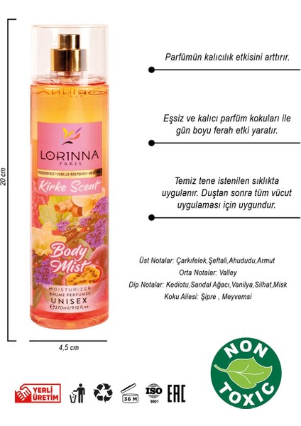 Lorınna Parıs Kırke Scent Body Mıst 270 ml