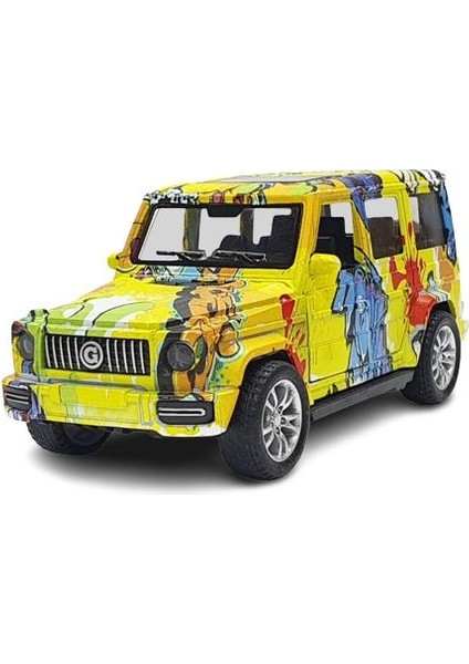 Çek Bırak Metal Retro 4x4 Jeep Araba - 6636-60T