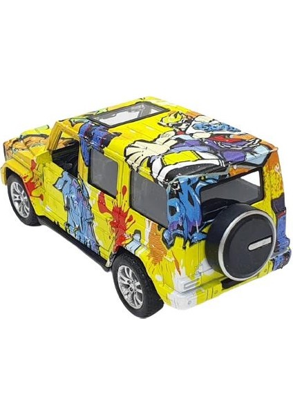 Çek Bırak Metal Retro 4x4 Jeep Araba - 6636-60T fırsatları